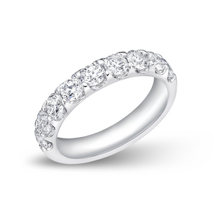 Round Diamond Half Eternity Band | 2.09tw