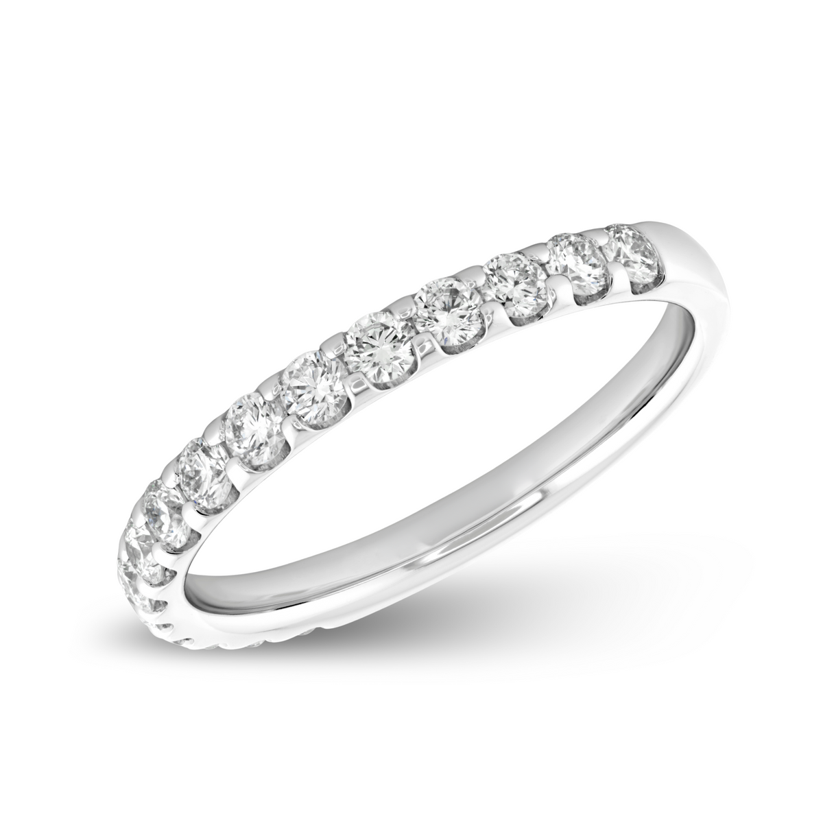 Round Diamond Half Eternity Band | .55tw