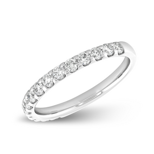 Round Diamond Half Eternity Band | .55tw