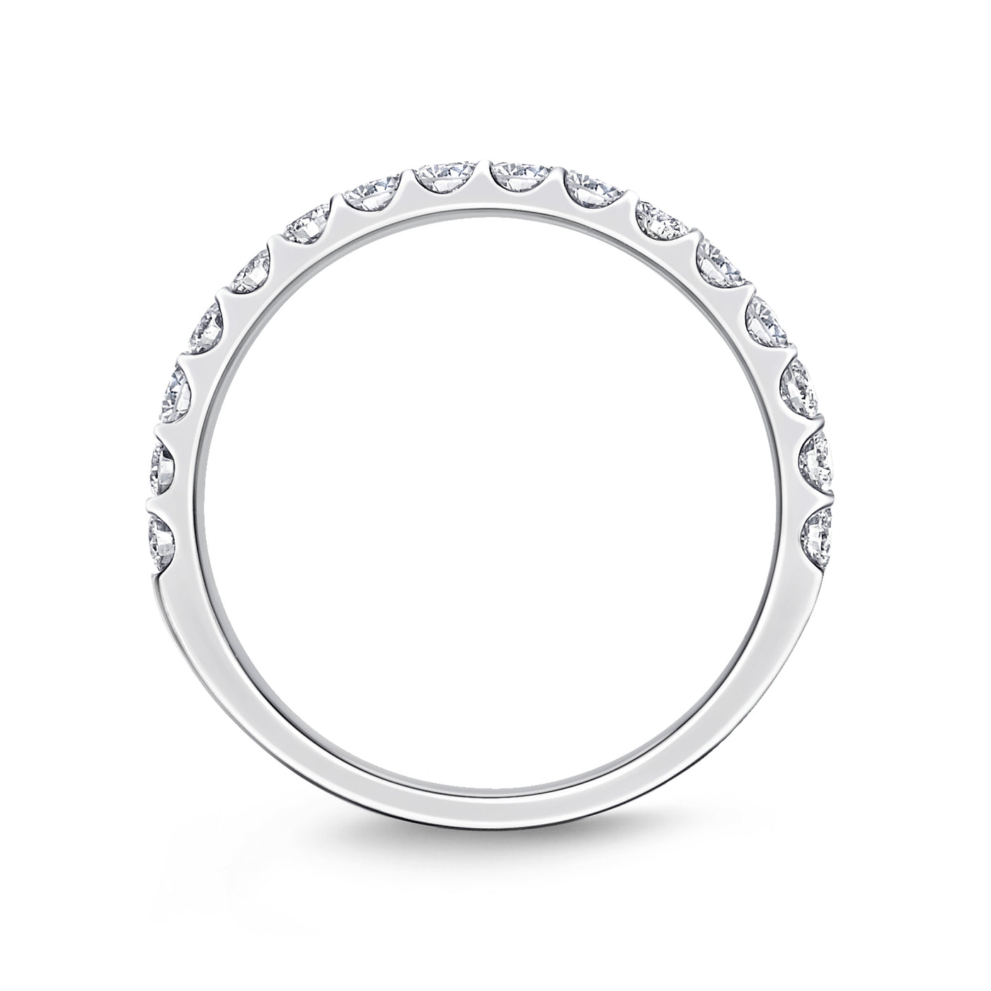 Round Diamond Half Eternity Band | .55tw