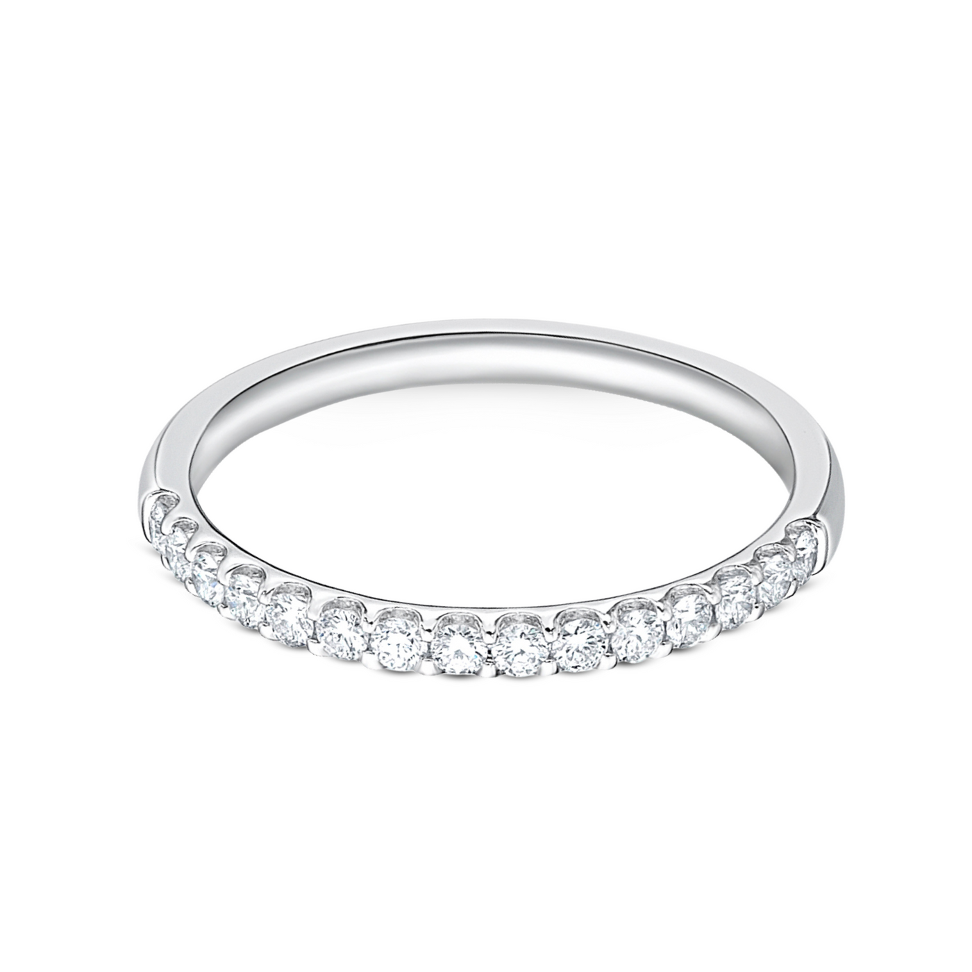 Round Diamond Half Eternity Band | .28tw