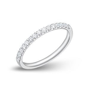 Round Diamond Half Eternity Band | .26tw