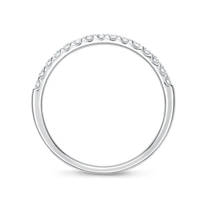 Round Diamond Half Eternity Band | .26tw