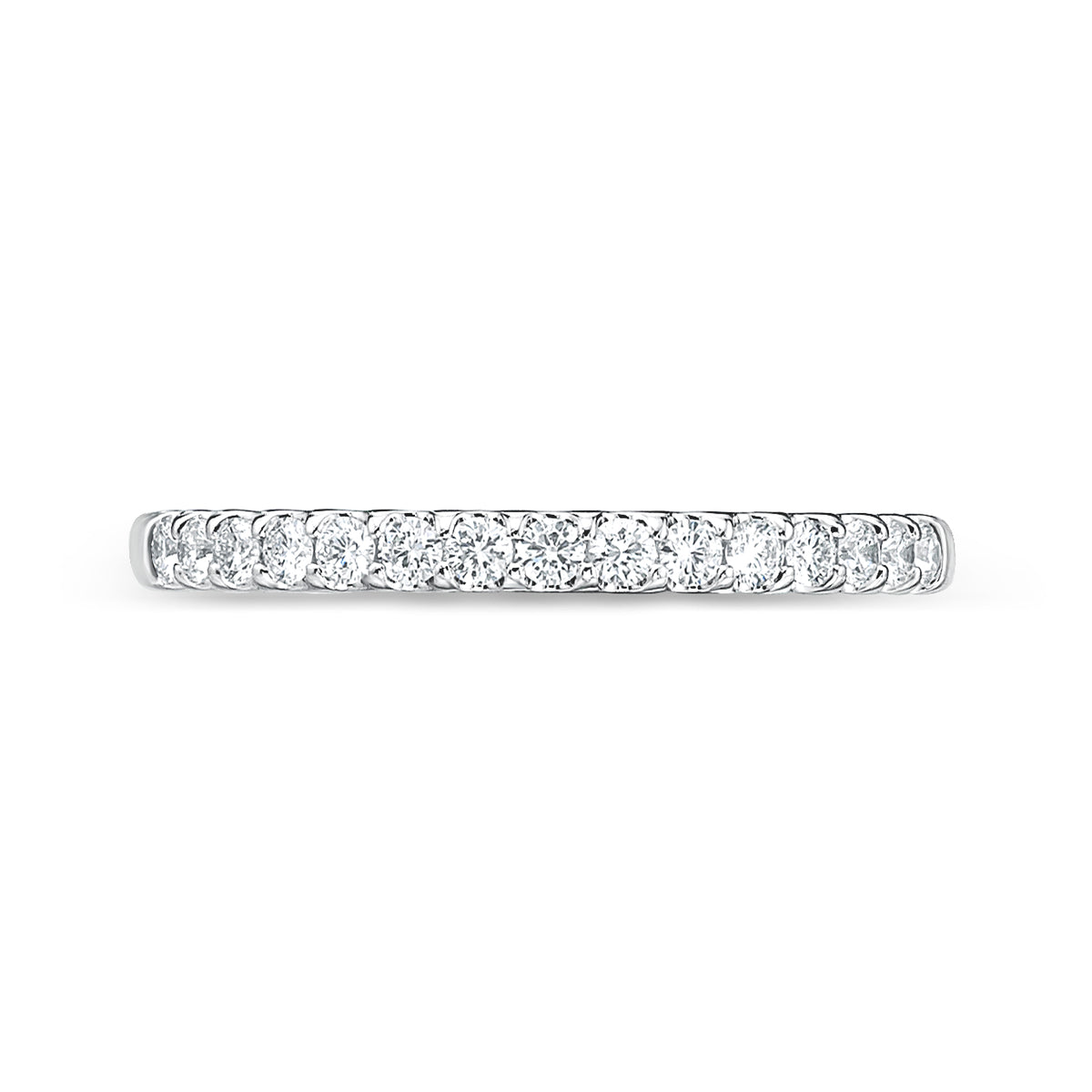 Round Diamond Half Eternity Band | .26tw