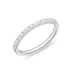 Round Diamond Half Eternity Band | .28tw