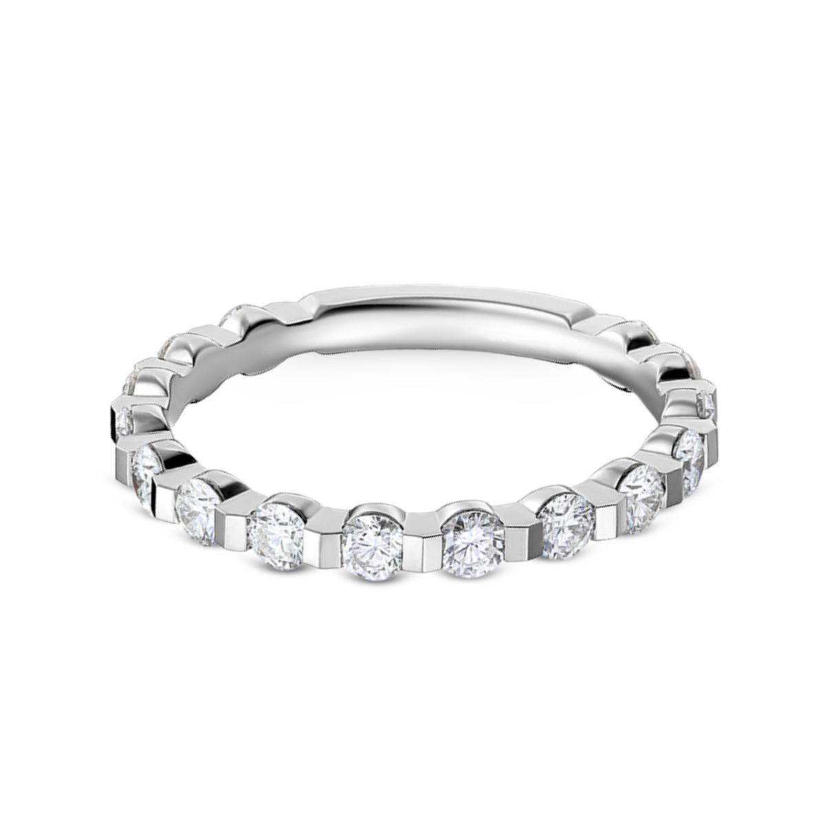 Angled Detail Diamond Band | .83tw