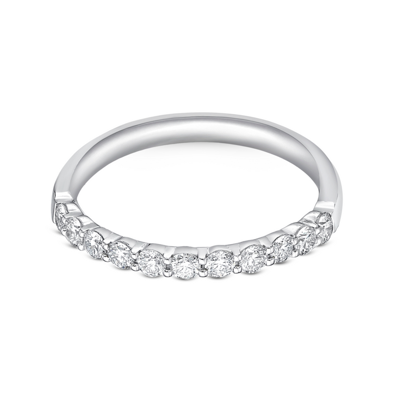 Round Diamond Half Eternity Band | .36tw