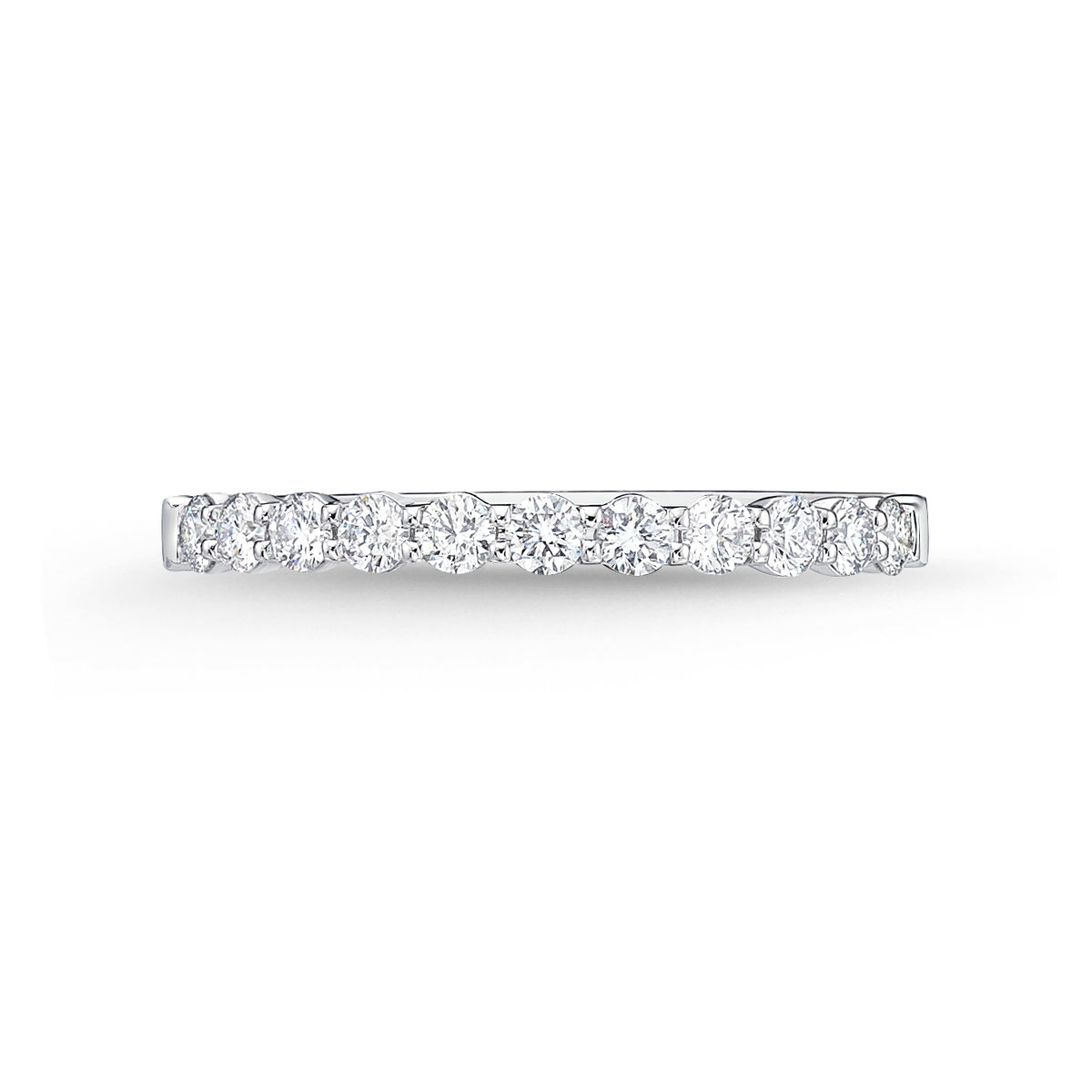 Round Diamond Half Eternity Band | .36tw