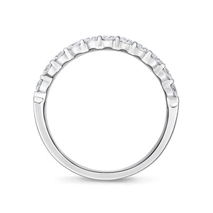 Round Diamond Half Eternity Band | .53tw