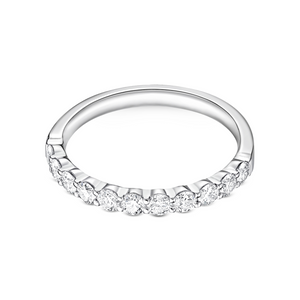 Round Diamond Half Eternity Band | .53tw