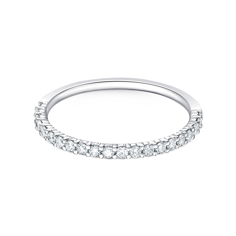Round Diamond Half Eternity Band | .25tw