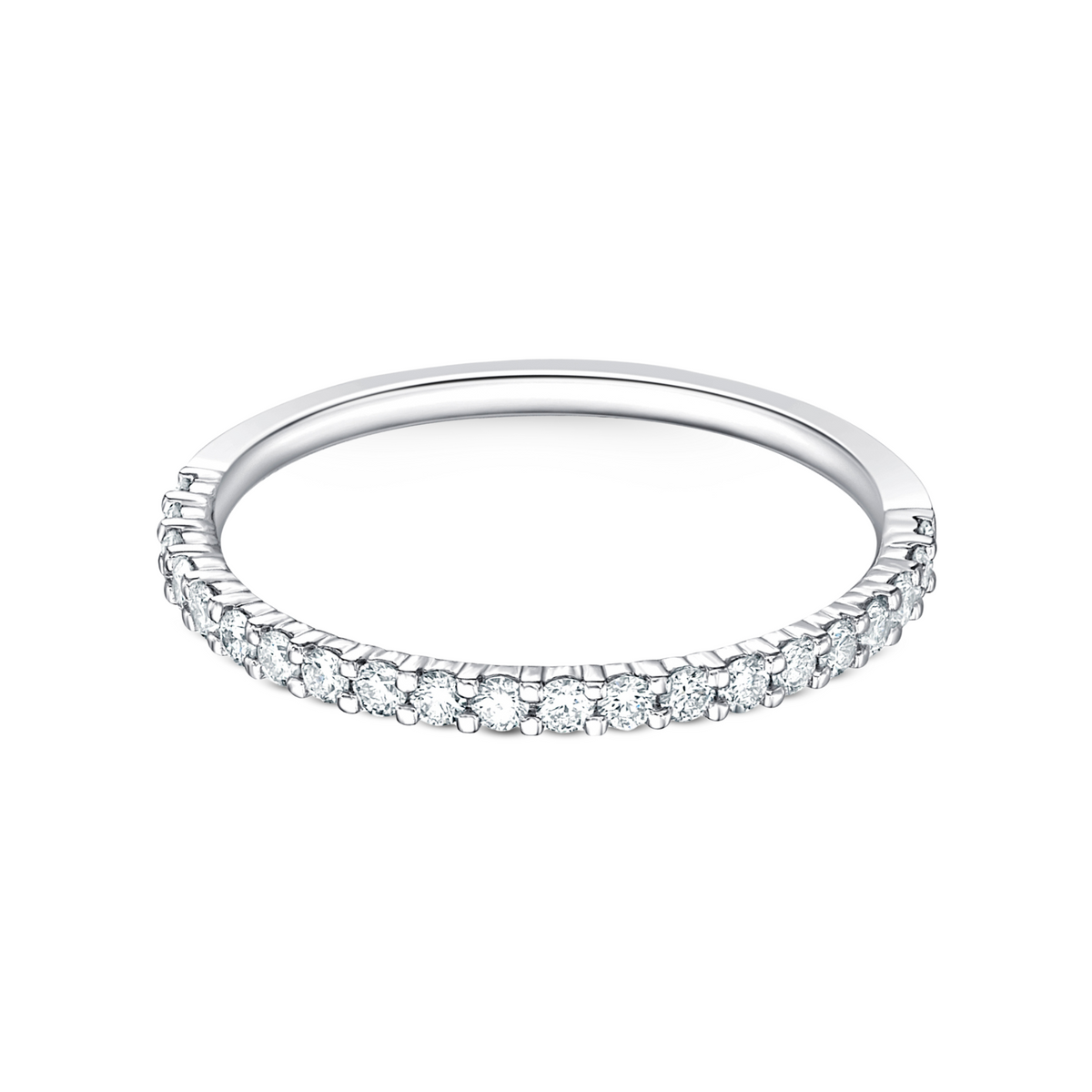Round Diamond Half Eternity Band | .25tw