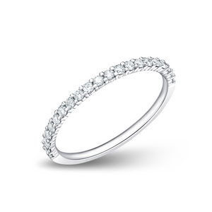 Round Diamond Half Eternity Band | .25tw