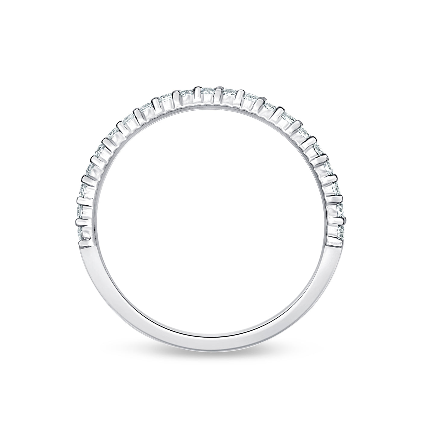 Round Diamond Half Eternity Band | .25tw