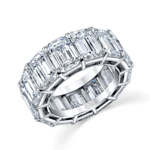 Emerald Cut Diamond Eternity Band | 20.07tw
