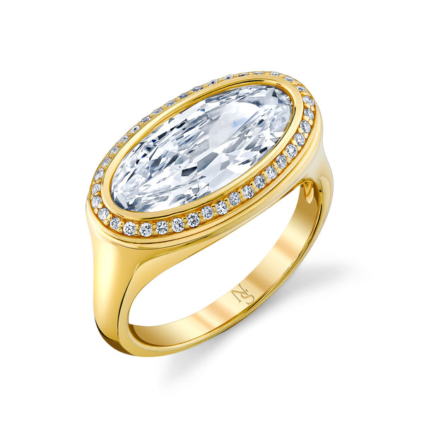 East-West Oval Diamond Ring | 3.34tw