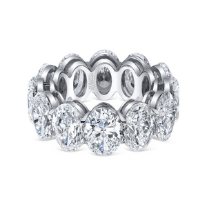 Oval Diamond Eternity Band | 18.22tw