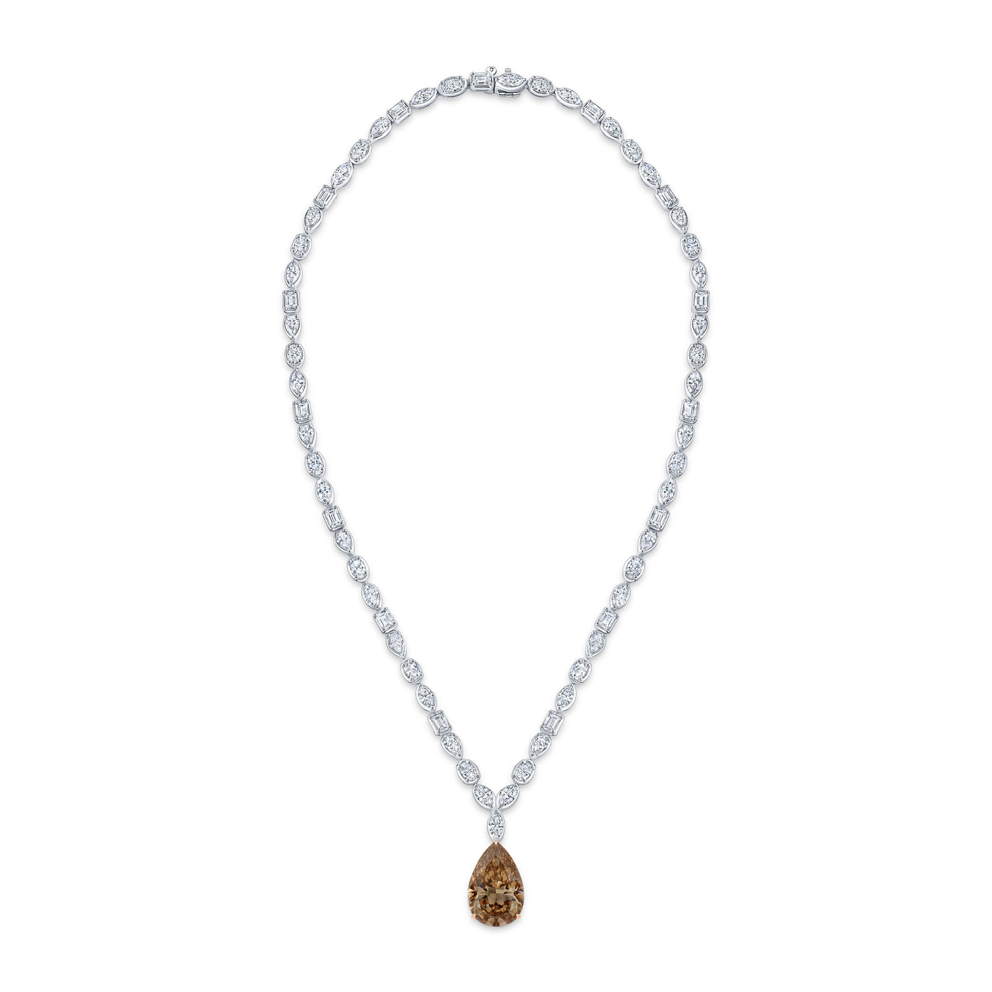 Fancy Brown Diamond Multi-Shape Necklace | 29.74tw