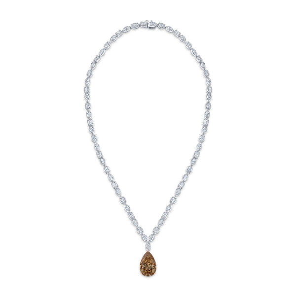Fancy Brown Diamond Multi-Shape Necklace | 29.74tw