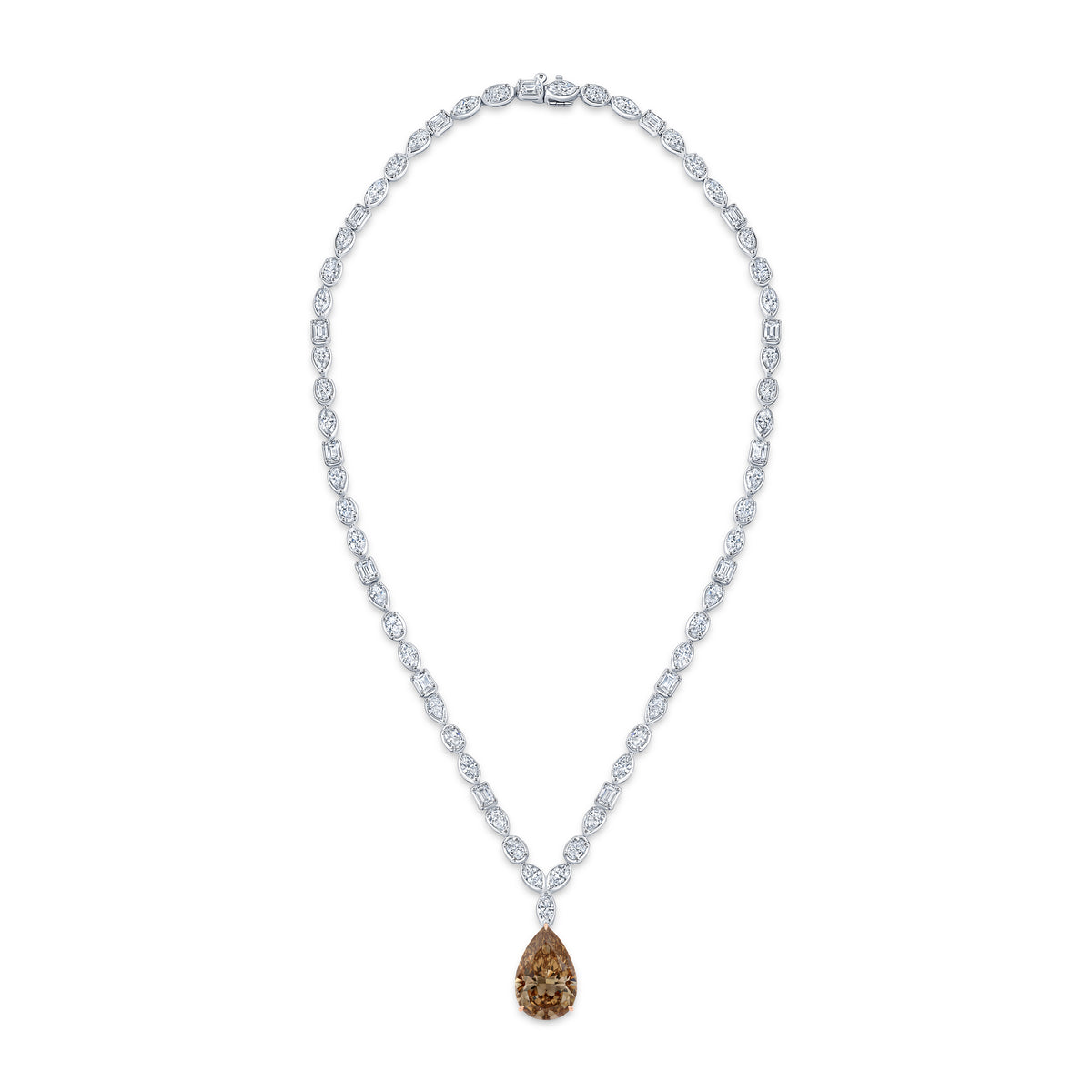 Fancy Brown Diamond Multi-Shape Necklace | 29.74tw