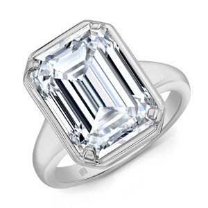 Solitaire Emerald Cut Diamond Ring | 10.56ct