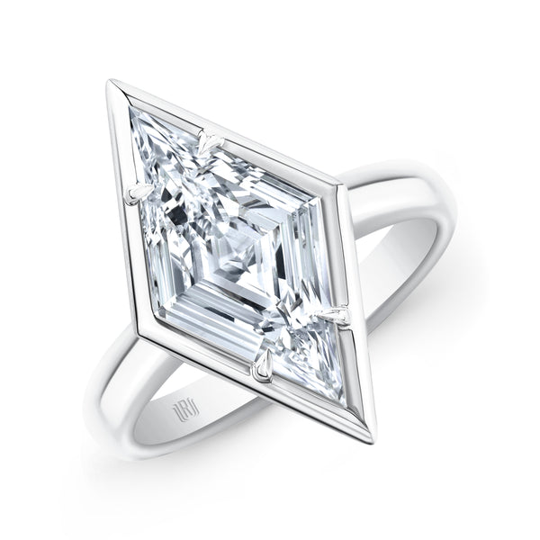 Lozenge Cut Diamond Solitaire Ring | 4.01ct