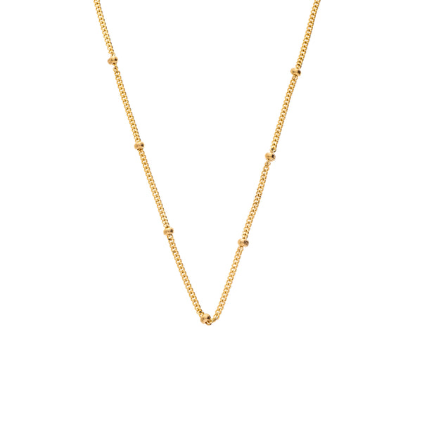 Link and Ball Chain Necklace