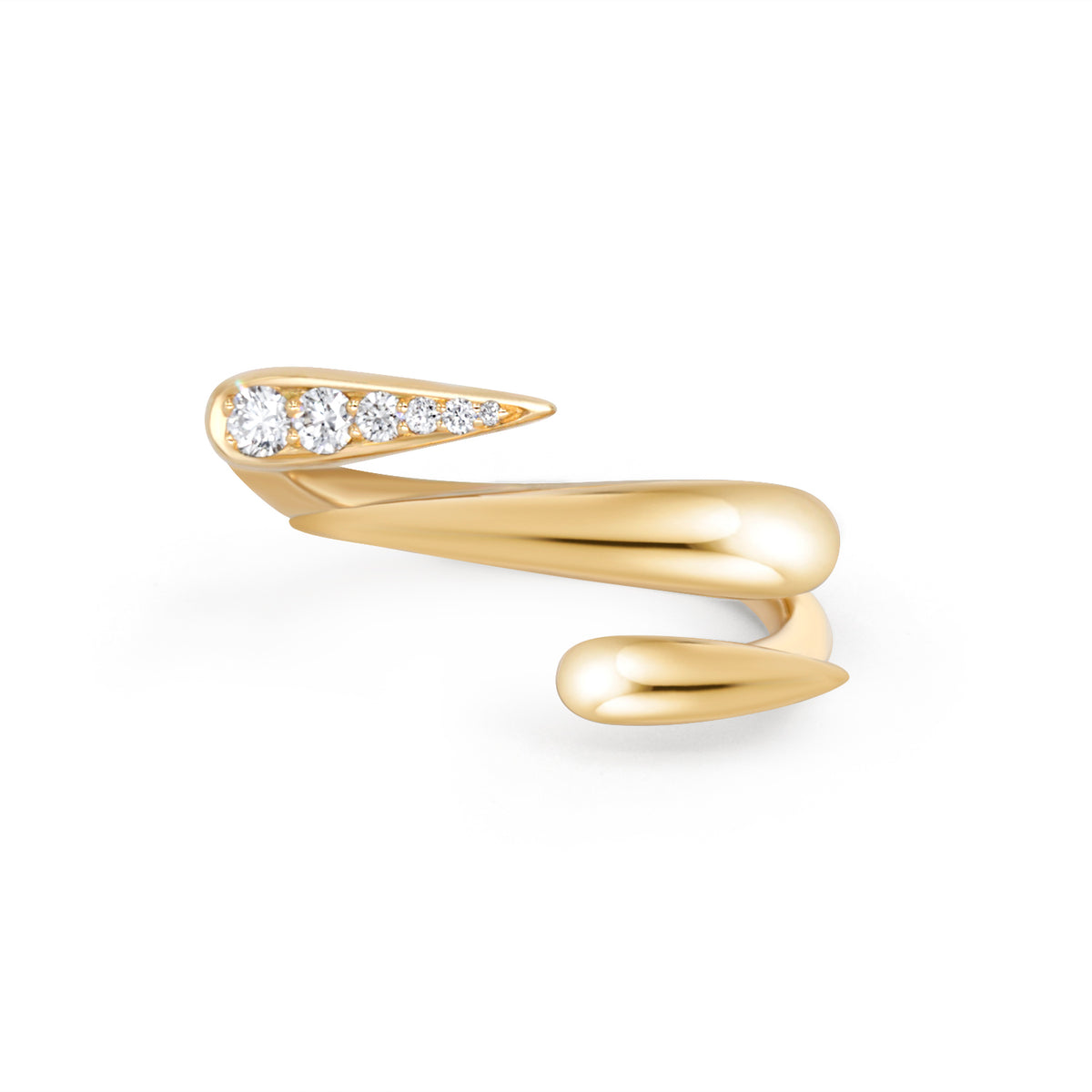 3 Pointed Bar Diamond Ring