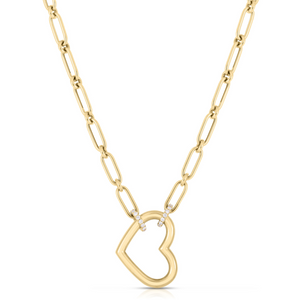 Cialoma Dangle Diamond Accent Open Heart Necklace | .09tw