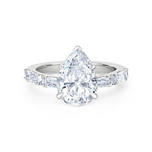Pear Shape & Mixed Diamond Ring | 3.70tw
