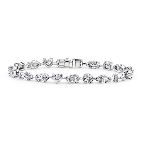 Mixed Shape Bar Tennis Bracelet | 13.78tw