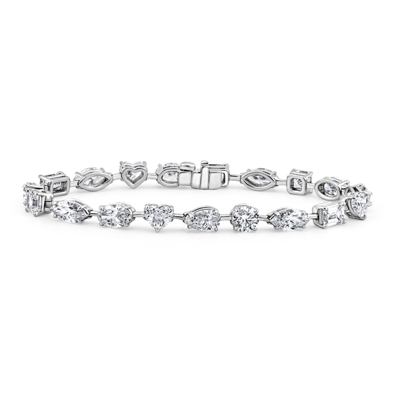 Mixed Shape Bar Tennis Bracelet | 13.78tw
