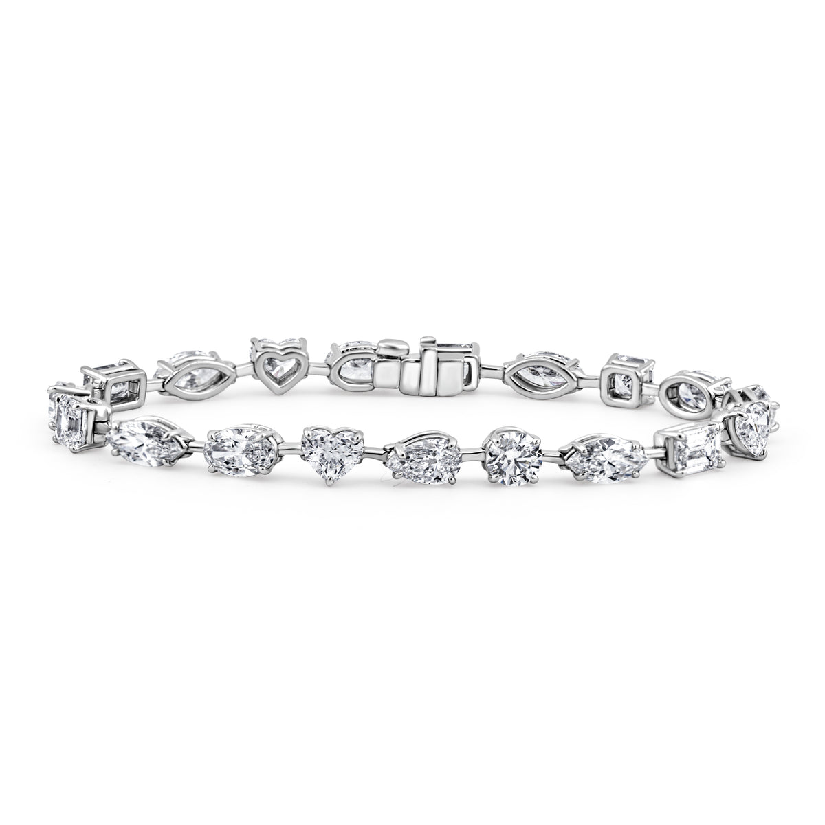 Mixed Shape Bar Tennis Bracelet | 13.78tw
