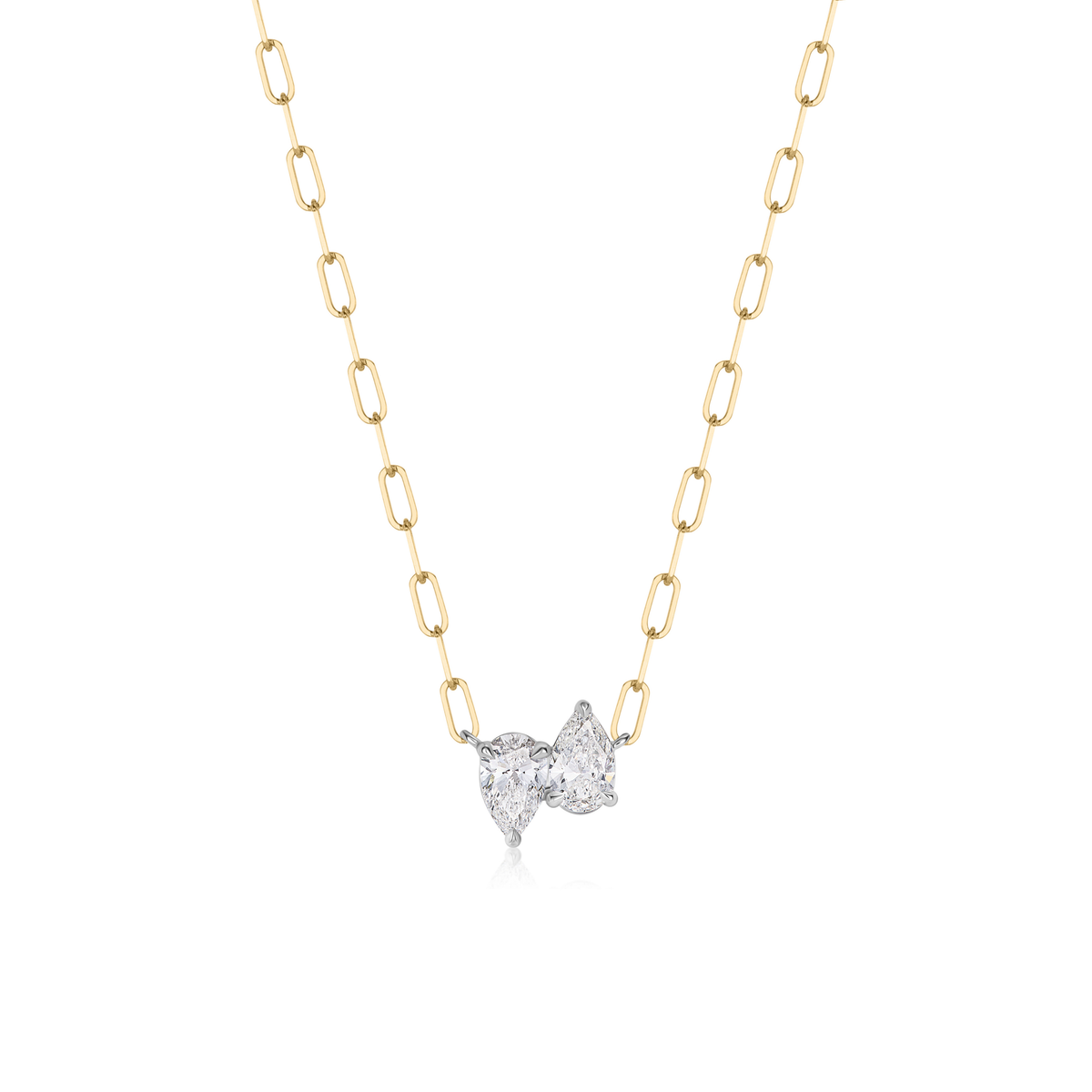 Double Pear Diamond Pendant | 0.60tw