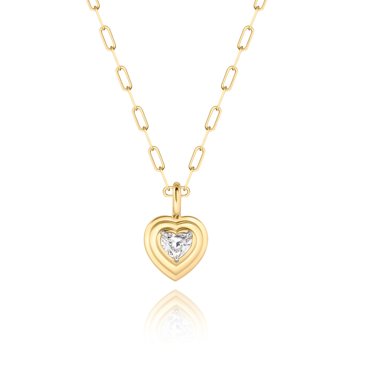 Heart Shape Diamond Pendant | 0.31tw