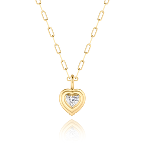 Heart Shape Diamond Pendant | 0.31tw