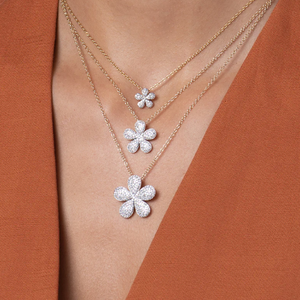 Forget-Me-Not Large Diamond Necklace