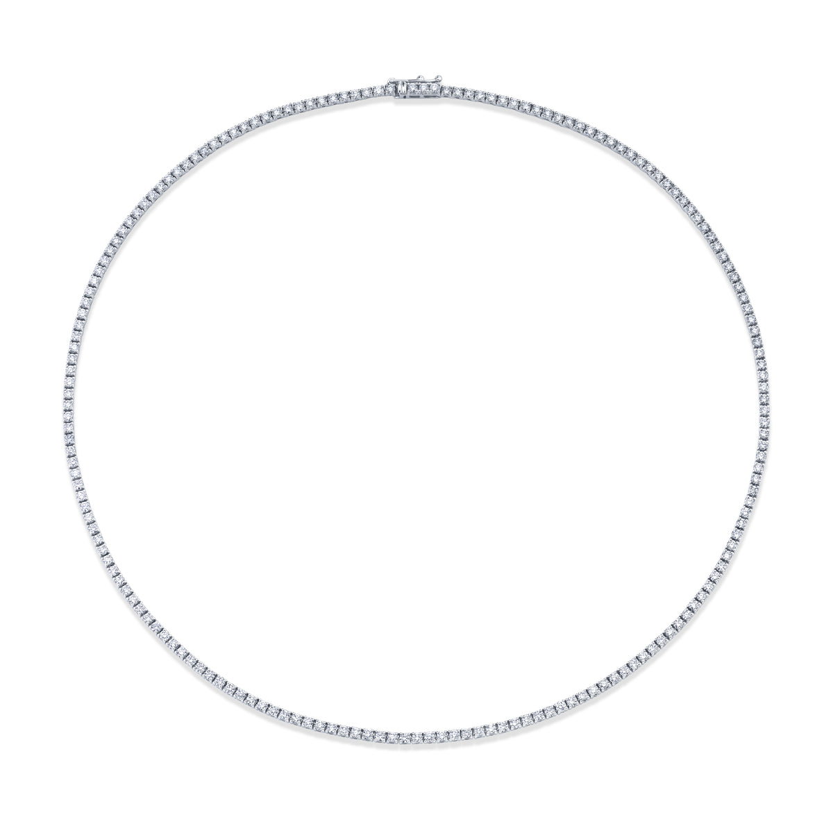 Round Brilliant Diamond Tennis Necklace | 2.88tw