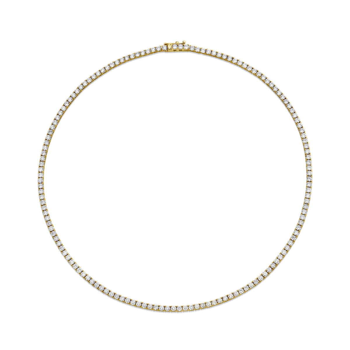Round Diamond Tennis Necklace | 11.24tw