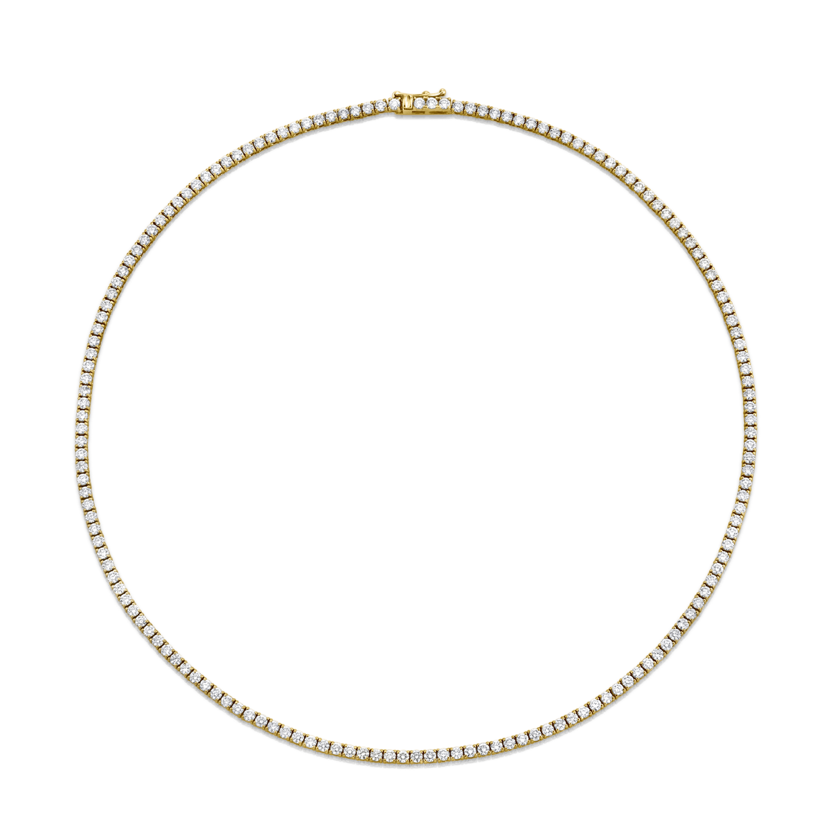Round Diamond Tennis Necklace | 6.30tw