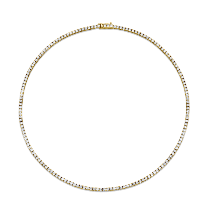 Round Diamond Tennis Necklace | 6.93tw