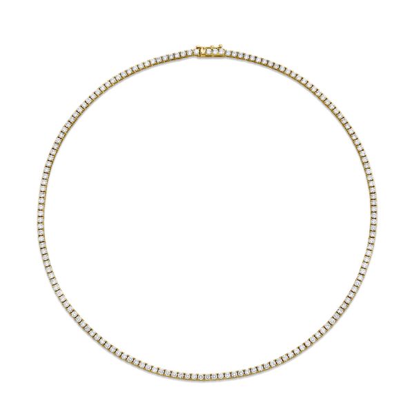 Round Diamond Tennis Necklace | 11.96tw