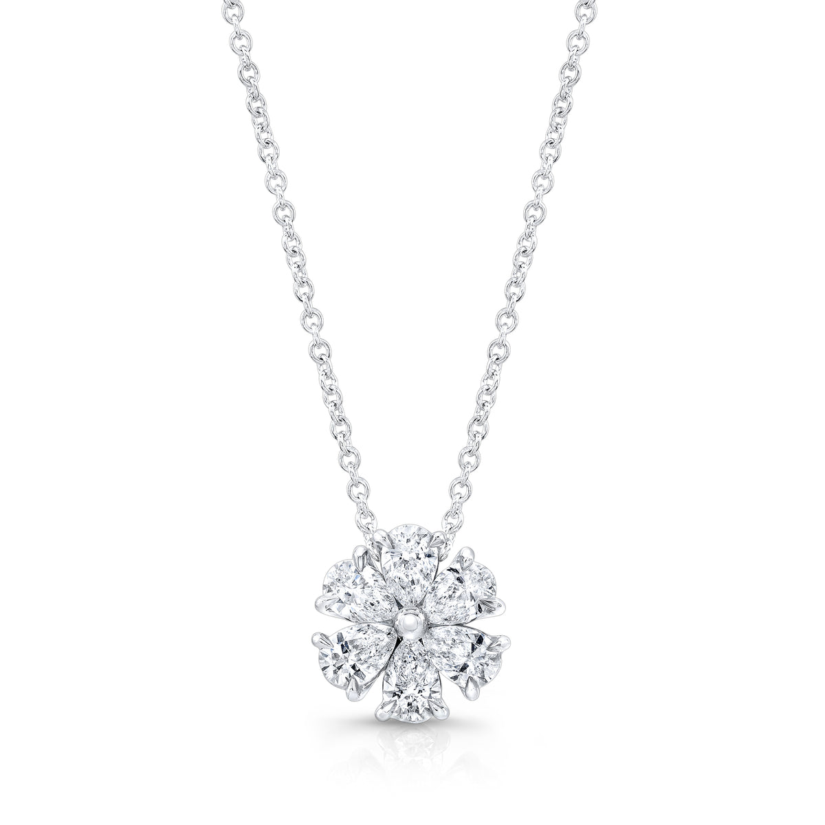 Diamond Flower Pendant