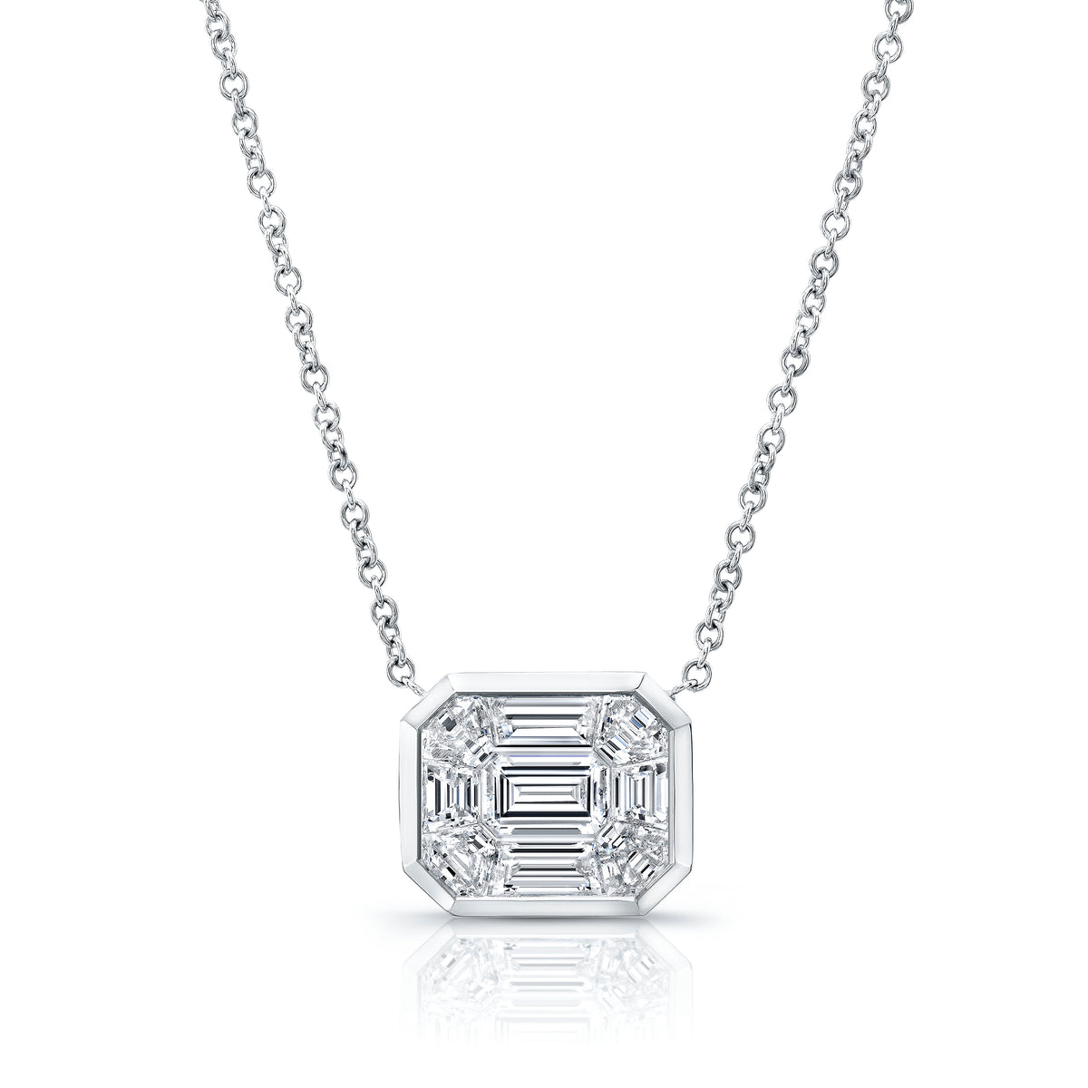 Mix Shape Kaleidoscope Diamond Pendant