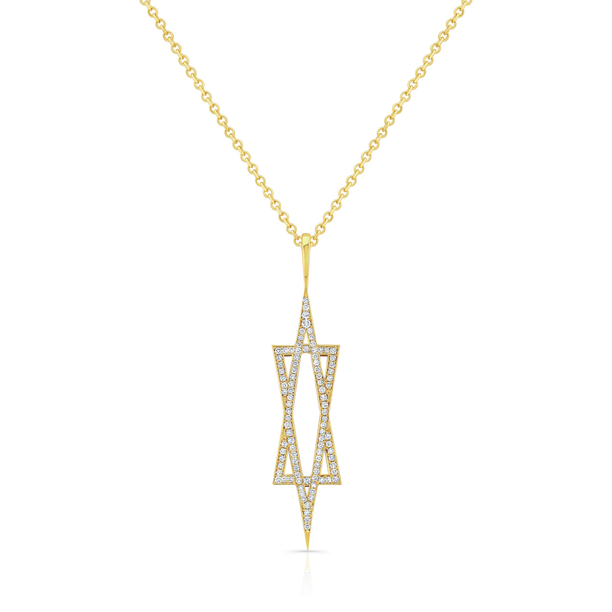 Diamond Star of David Pendant | 0.28tw