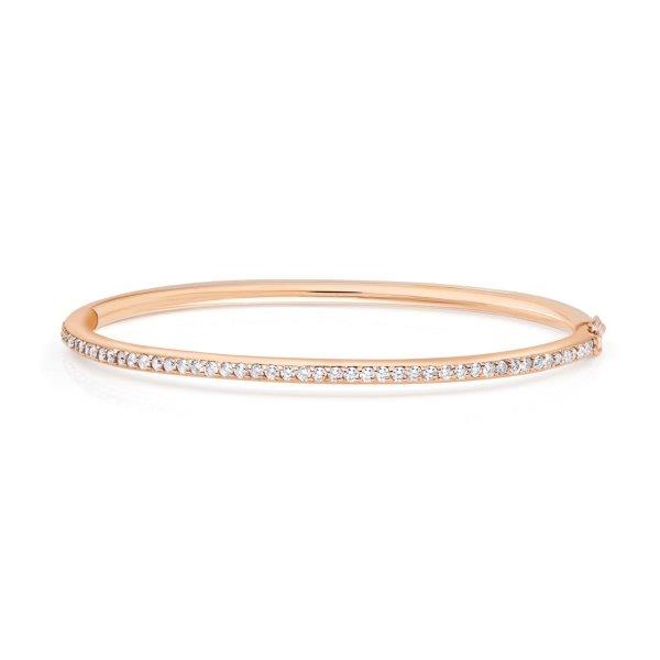 Diamond Oval Bangle | 1.01tw