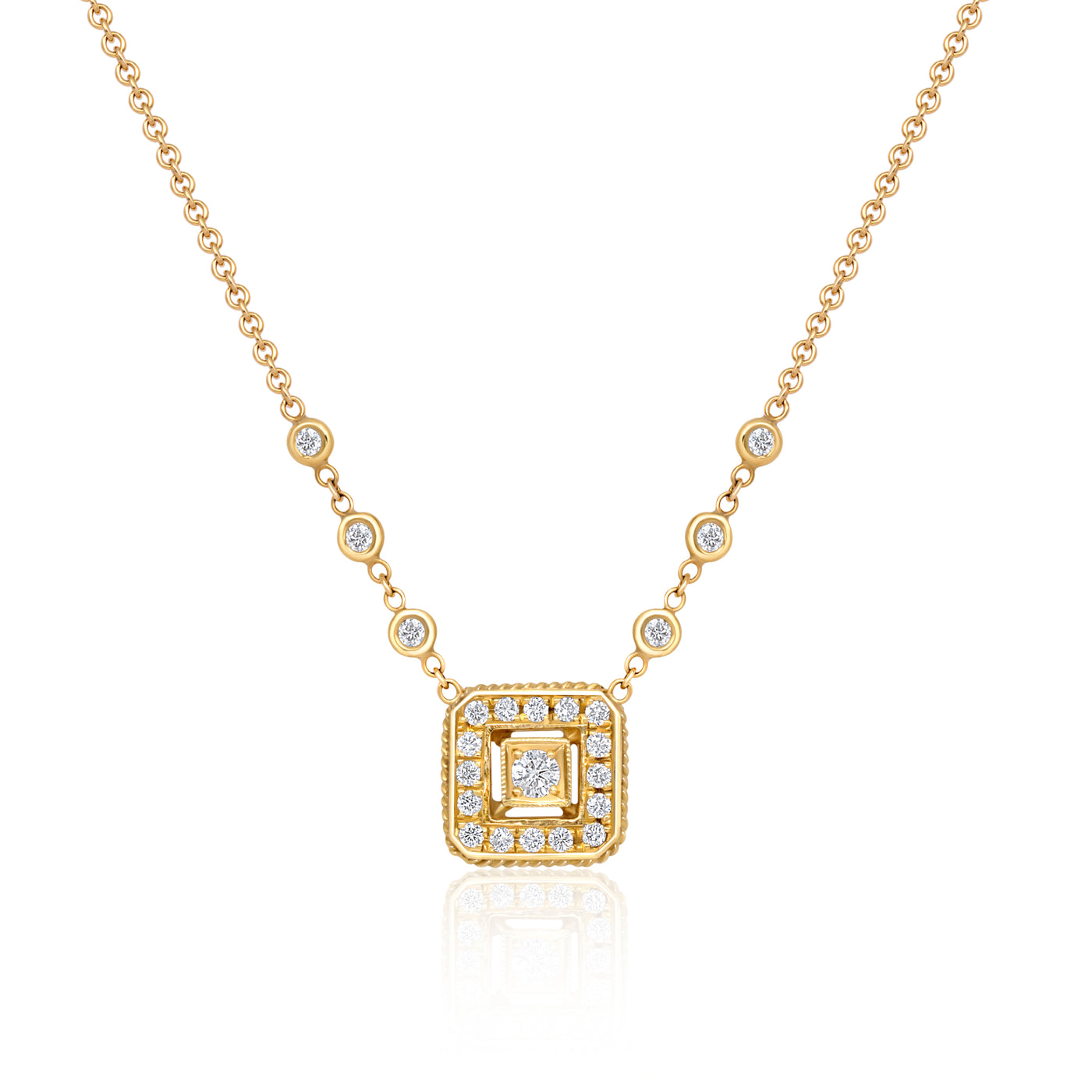 Square Diamond Pendant | .69tw