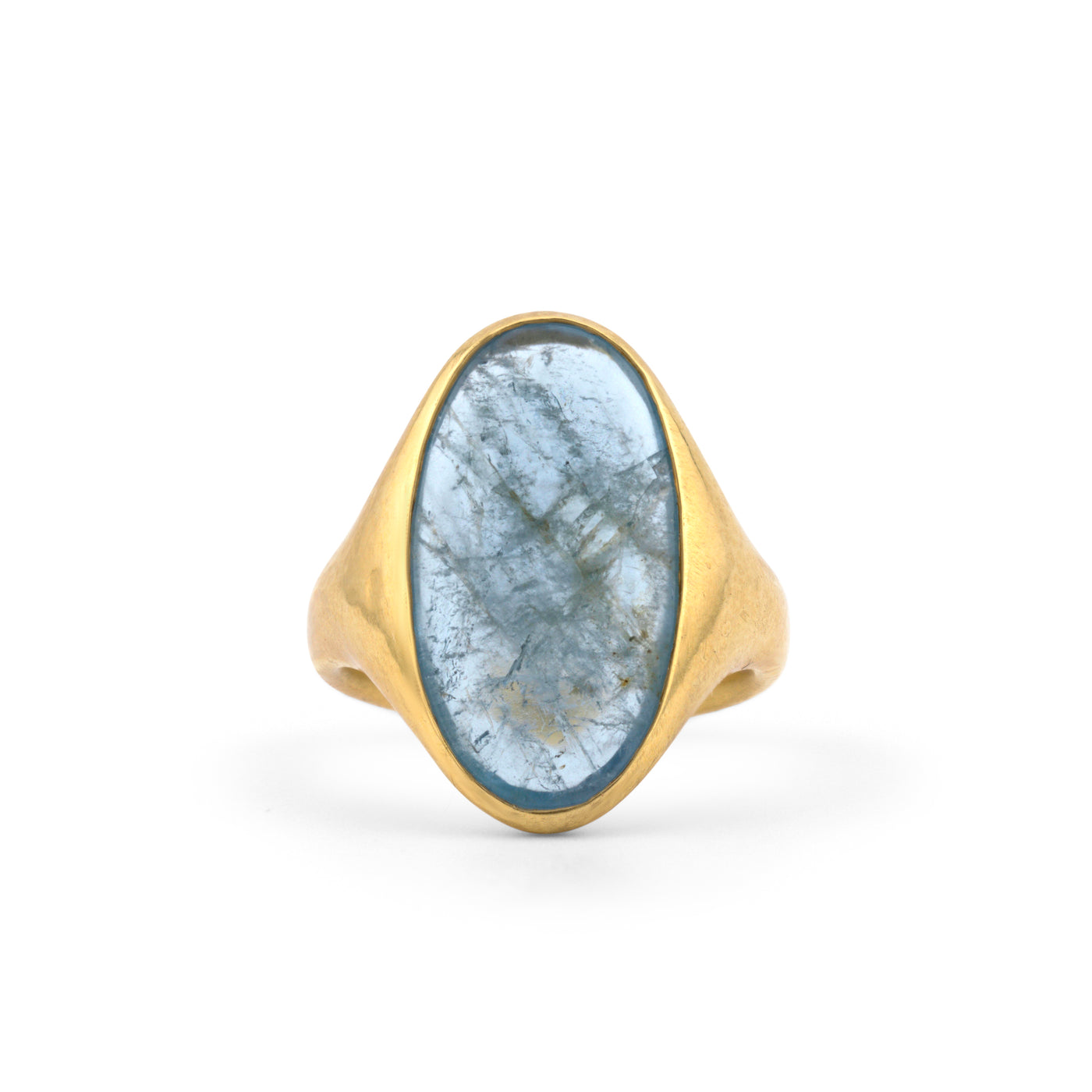 Oval Aquamarine Ring