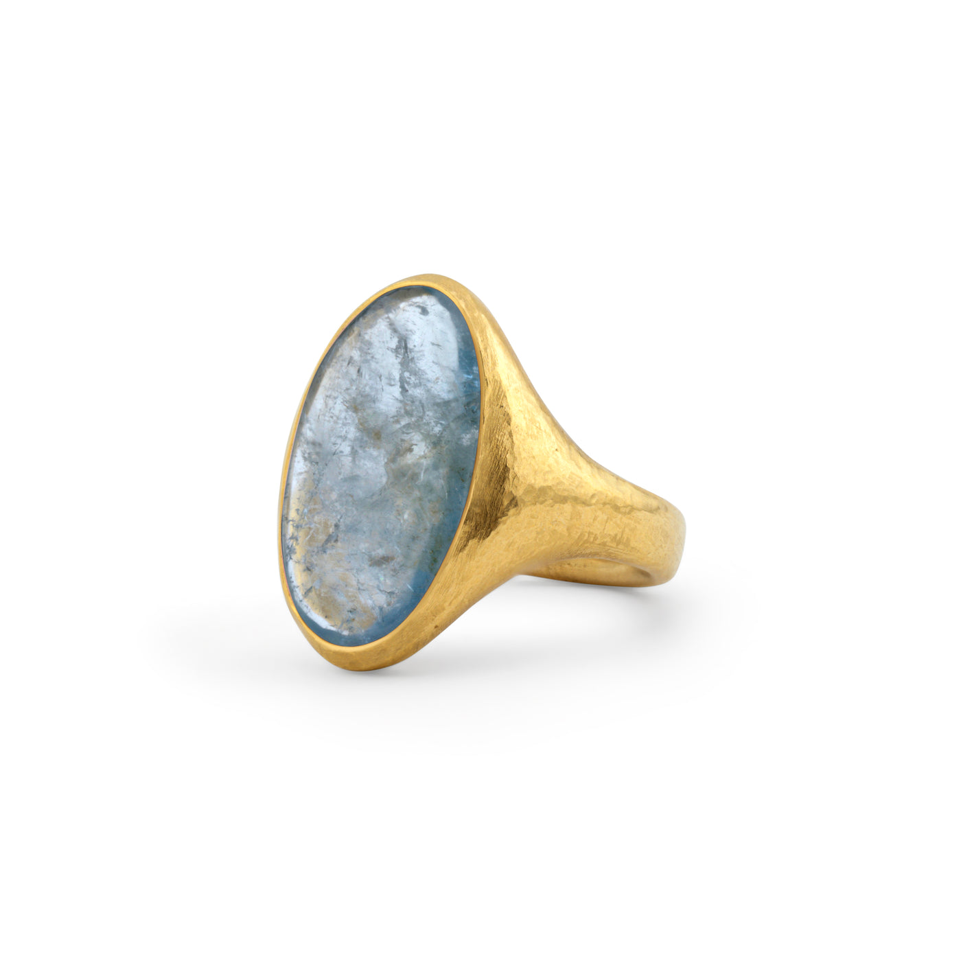 Oval Aquamarine Ring