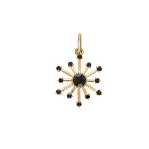 Starburst Black Diamond Pendant